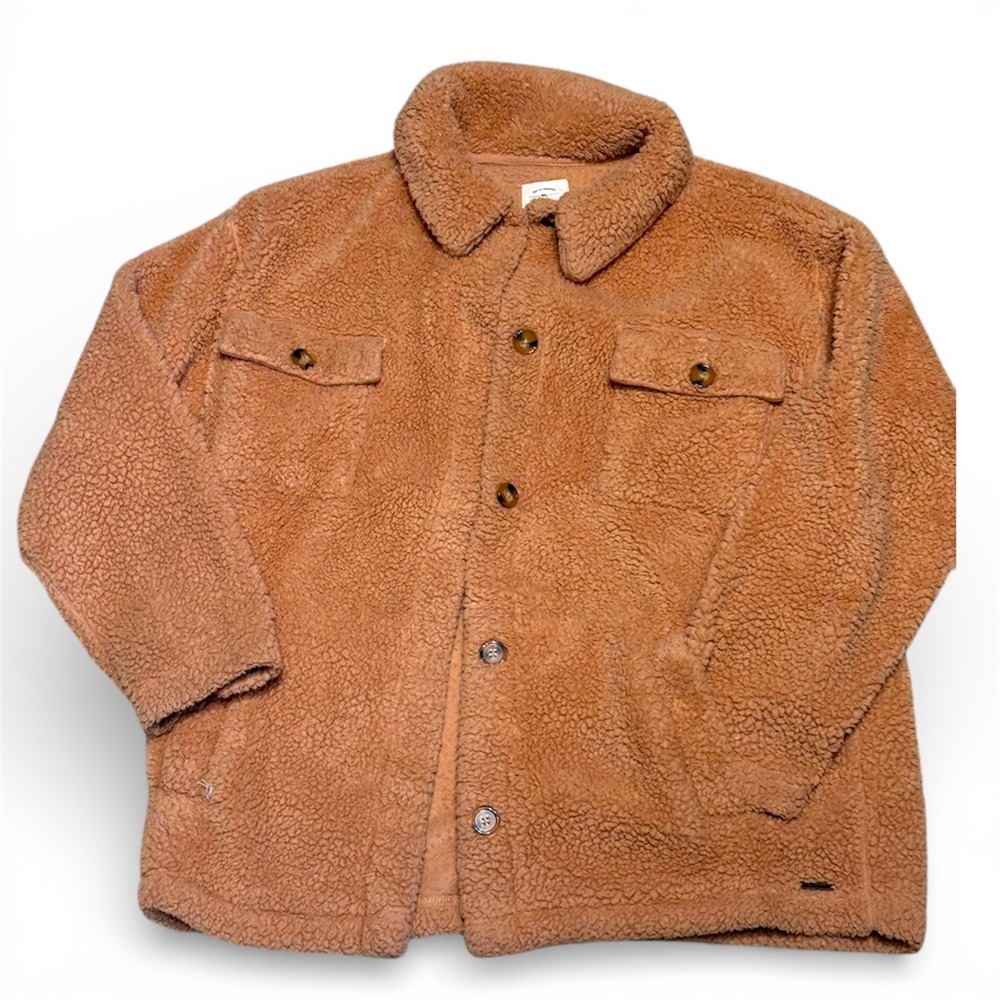 Billabong Fairbanks Teddy Bear Jacket – Women's Size Large – Cozy Sherpa Fleece‎